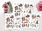 Preview: Girls Christmas Sticker Set